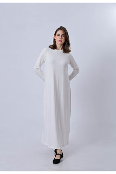 the basics Likralı Uzun Kollu İçlik Elbise