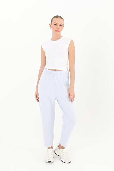 Soul Γυναικείο παντελόνι με λεπτομέρειες από ριμπάνα - 30189PNT - ΑΝΟΙΧΤΟ ΜΠΛΕ
