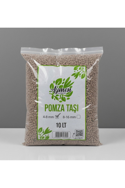 Aymen Çiçekçilik 10 Litre 4-8 mm Ponza Taşı - Tarım Pomzası 10 Lt Paket - Vol...