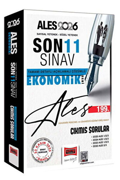 Yargı Yayınları 2026 ALES Ekonomik Seri Son 11 Sınav Çıkmış Sorular