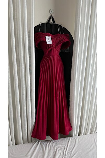 Onila فستان ميان احمر