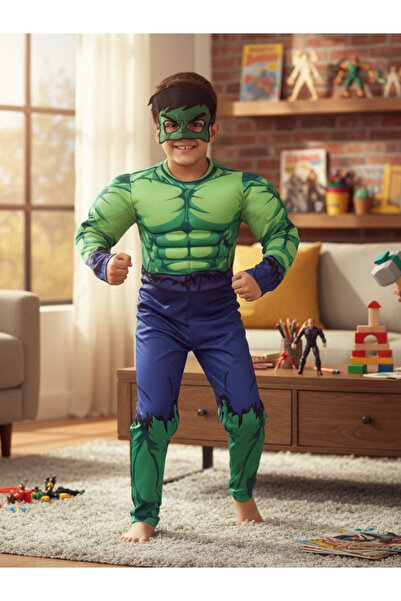 Gadget Gear Costum Hulk – Design exclusiv cu mască și mușchi