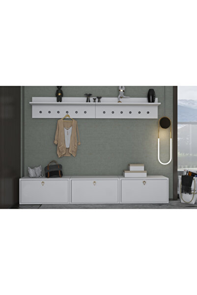 nettrends.net the new trend of shopping Modüler Benchli Portmanto 3 Kapaklı A...