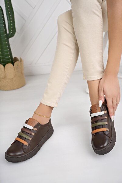 Mammamia D24KA 85 Кава Справжня шкіра Жіноче взуття