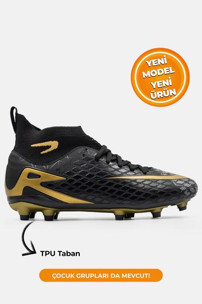 Beınsteps Erkek Krampon Yarım Boğaz Çoraplı Ayağı Saran Krampon Futbol Ayakkabısı