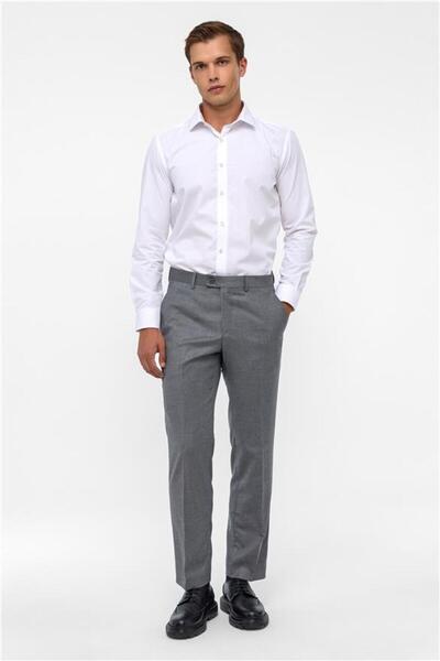 SÜVARİ Antrasit Regular Armürlü Pantolon