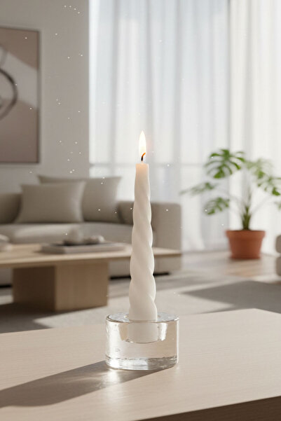 Paşabahçe Kristal El Imalatı Mini Yuvarlak Mumluk 25142 (MUM DAHİL DEĞİLDİR)