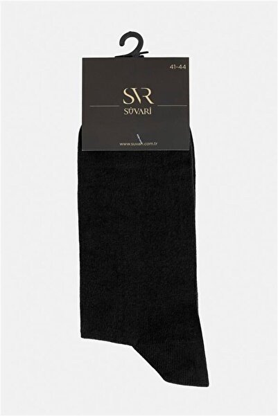 SÜVARİ Siyah Düz Çorap