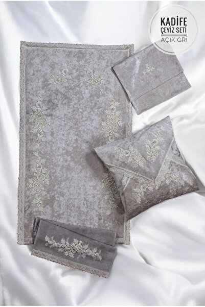 Mariabella Home Collection Esma Seccade Havlu Bohça Kuran Kabı Kadife Çeyiz S...