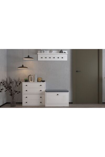 nettrends.net the new trend of shopping Modüler Askılı Raf + 4 Çekmeceli Dola...