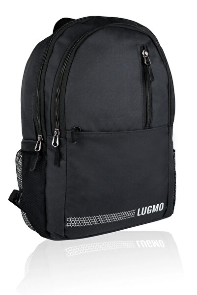 LUGMO حقيبة ظهر مدرسية بأربعة جيوب للاستخدام اليومي ومقاومة للماء