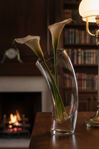 Paşabahçe Denizlicam El İmalatı Eğik Vazo Ücgen Taban 13967