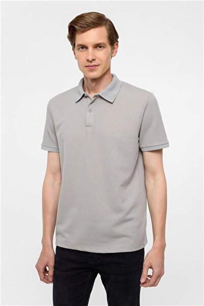 SÜVARİ Taş Regular Armürlü Polo Yaka Tişört