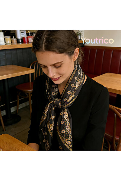 Youtrico نمط عرقي - زهرة الكاجو، وشاح طويل مائل بطول 147 سم