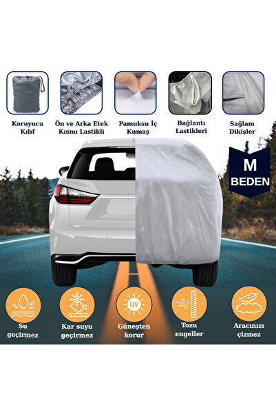 Breen Compatible with Gray Suvs - m Car Tarpaulin, 4.20m-4.45m Vehicle Length