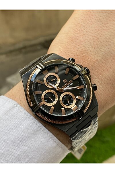 Reward excellent siyah renk çelik 5 ATM su geçirmez Erkek kol saati bileklik ...