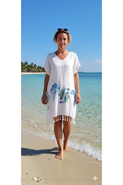 Nevin Acar SEA Large Size Pestemal Dress