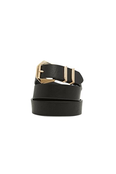 Aldo Accessories Γυναικεία ζώνη Aldo ΕΞΩΤΕΡΙΚΗ 100% δέρμα, μαύρη Μέγεθος L