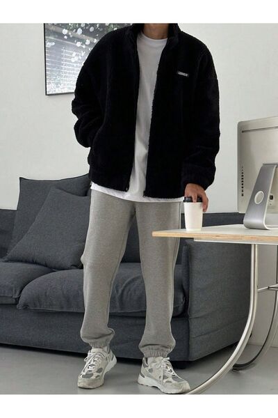 GENIUS STORE Oversize Peluş Sweatshirt Erkek Polar Sweatshirt Erkek Sweatshirt Kadın Sweatshirt Oversıze-pelus