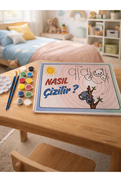 Edu&Hobby A4 Çizim Defteri | 40 Sayfa (20 Yaprak) | 160 gr Kalın Kâğıt | Çocu...