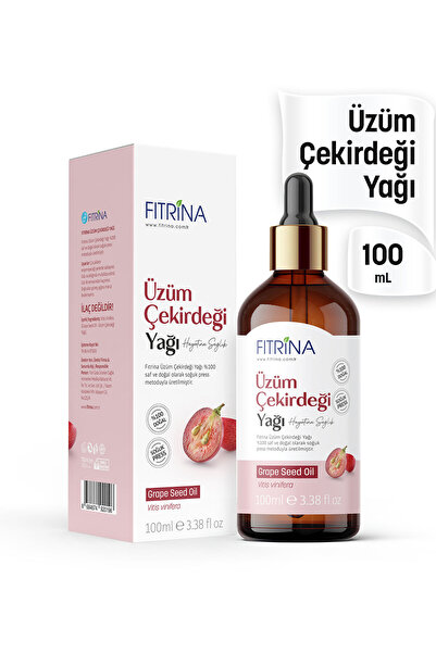 FITRİNA Üzüm Çekirdeği Yağı 100 ml Soğuk Sıkım Cam Şişe