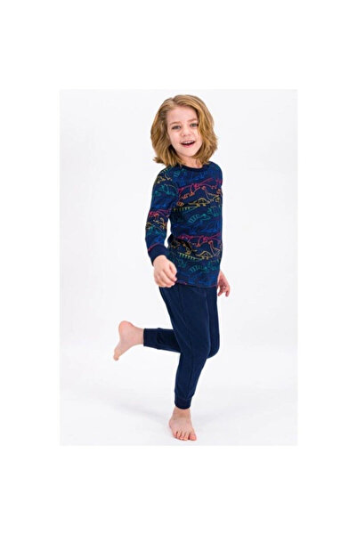ROLY POLY Rolypoly Dino Navy Blue Boy Pajama Set