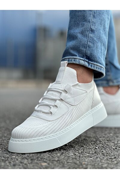 Zerenyus ZRC-2425 Pletiva Premium Dnevne Ultra Udobne Muške Cipele Bele