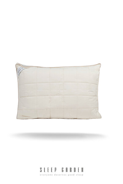 Sleep Garden Arden Lana Yün Yastık Şık Lüks Çift Biyeli Jüt Keten Çantalı