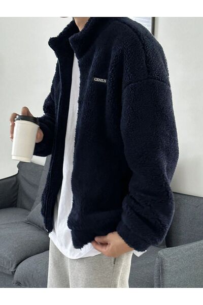 GENIUS STORE Oversize Peluş Sweatshirt Erkek Polar Sweatshirt Erkek Sweatshirt Kadın Sweatshirt Oversıze-pelus