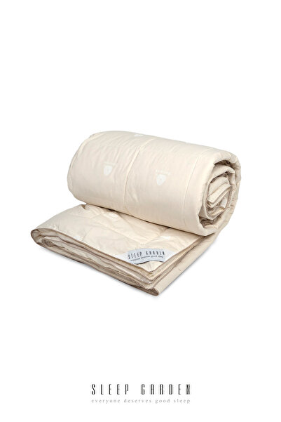 Sleep Garden Arden Lana %100 Yün Yorgan Biyeli Şık Premium Çift Kişilik Jüt K...