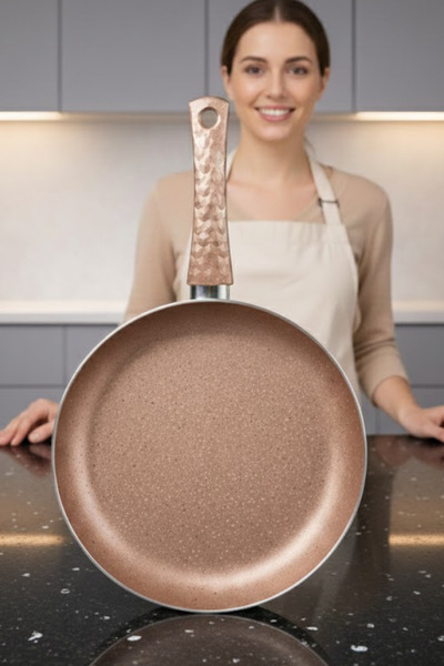 MEŞELER Granit Tava 22 Cm Rose