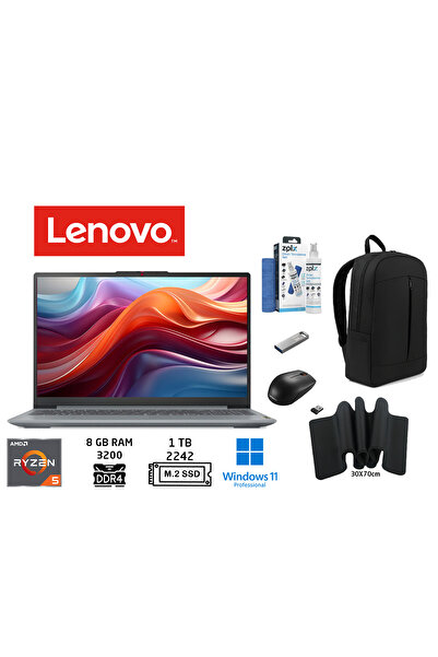 LENOVO IdeaPad Slim 3 AMDRyzen 5-5625U 8GB 1TB SSD 15.6" FHD W11 82XM00PVTX D...