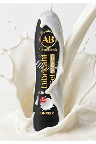 AuroraBoreale Premium Süt Aromalı A Plus Kayganlaştırıcı Jel Büyük Boy Su Baz...