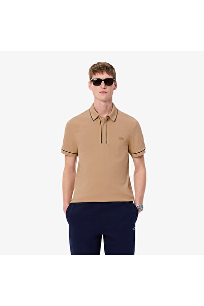 Lacoste Erkek Regular Fit Organik Pamuk Bej Paris Polo