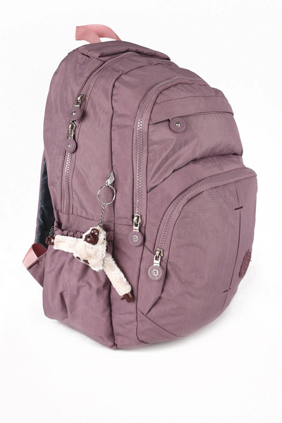 LUGMO Klinkır Okul Çantası Leptop Yuvalı Su Geçirmez Astarlı Lise Ortaokul Çantası Gülkurusu