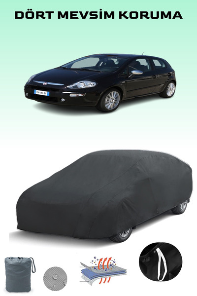 Breen أسود، FIAT PUNTO EVO 3 أبواب 2009 - 2012، مشمع السيارة، غطاء السيارة، خ...