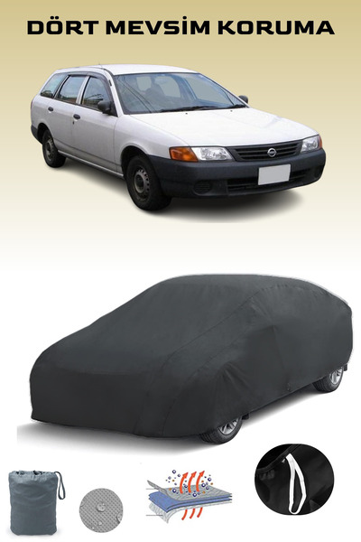 Breen Black, Nissan Ad Y11, Car Tarpaulin, Auto Cover, Car Tent