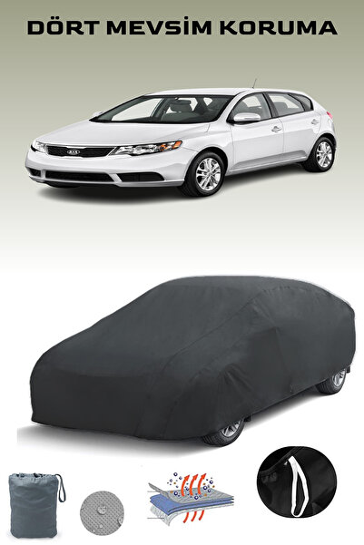 Breen أسود، KIA FORTE 5 DOOR 2010 - 2012، مشمع السيارة، غطاء السيارة، خيمة السيارة