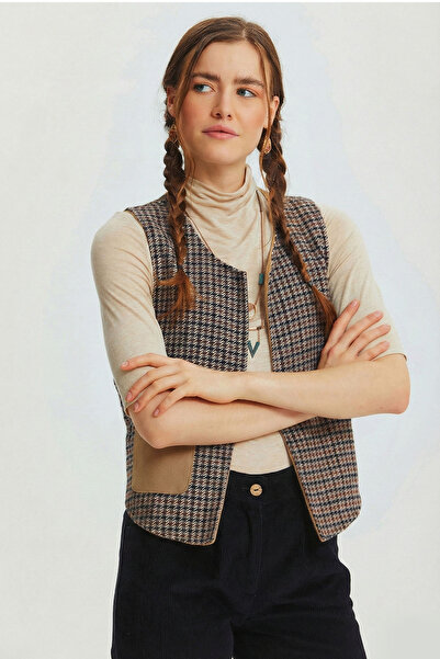 Clandestino Çift Taraflı Bohem Yelek Gri