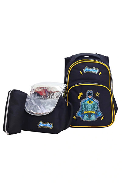 LUGMO Σετ 3 τσαντών για το γυμνάσιο, τσάντα δημοτικού σχολείου, πλήρως επενδυ...