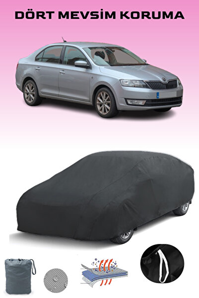 Breen أسود، سكودا رابيد 2012 - 2021، مشمع السيارة، غطاء السيارة، خيمة السيارة