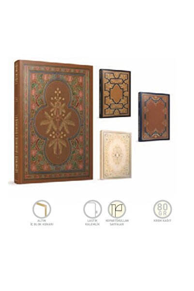 Gıpta Antique Ip Dikişli Sert Kapak Not Defteri 17x24cm 112 Yaprak Özel (3 Lü...