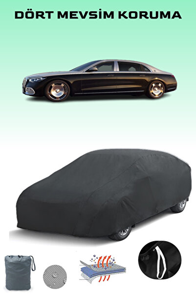 Breen أسود، مرسيدس S-CLASS MAYBACH (X222) 2018 - 2021، مشمع السيارة، غطاء الس...