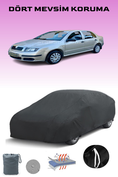 Breen أسود، سكودا فابيا سيدان 1، مشمع السيارة، غطاء السيارة، خيمة السيارة