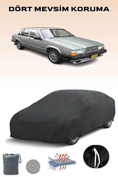Breen أسود، VOLVO 760 1982 - 1990، مشمع السيارة، غطاء السيارة، خيمة السيارة