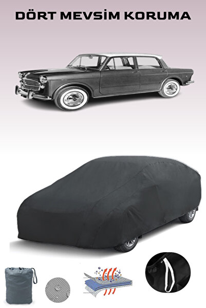 Breen أسود، FIAT 1200 1957 - 1961، مشمع السيارة، غطاء السيارة، خيمة السيارة