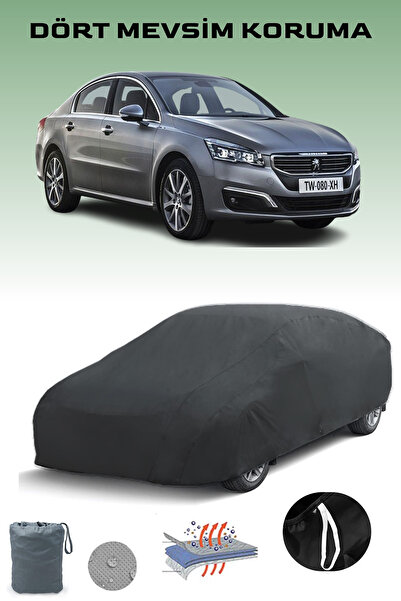 Breen أسود، بيجو 508 2014 - 2018، مشمع السيارة، غطاء السيارة، خيمة السيارة