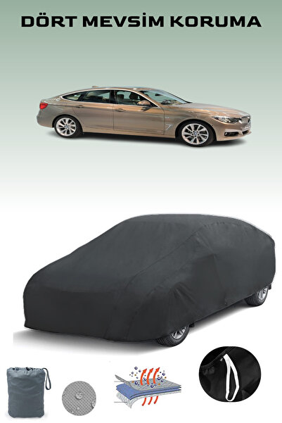 Breen أسود، BMW 3 SERIES GRAN TURISMO (F34) 2013 - 2016، مشمع السيارة، غطاء ا...