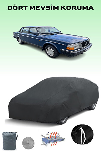 Breen أسود، VOLVO 244 1975 - 1990، مشمع السيارة، غطاء السيارة، خيمة السيارة