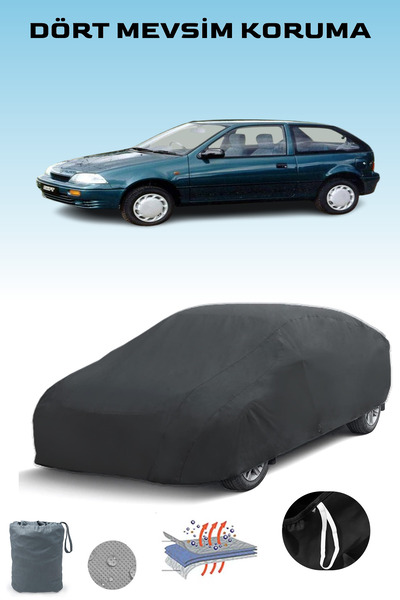 Breen أسود, سوزوكي سويفت 3 أبواب 1996 - 2003, قماش مشمع للسيارة, غطاء سيارة, ...